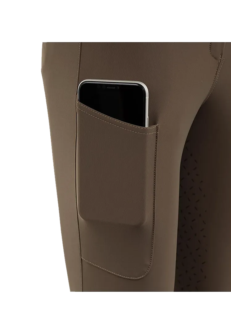 Silikonbesatz-Reithose Glance - taupe