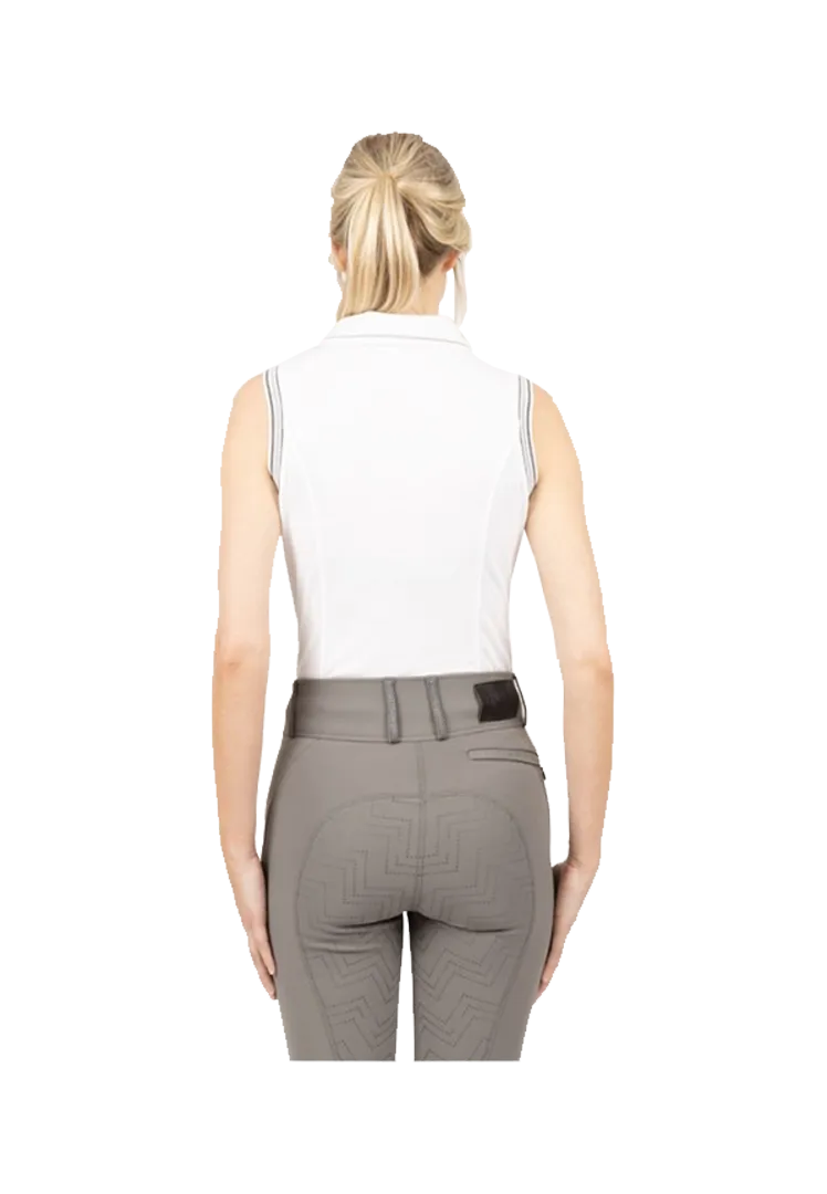 Sleeveless Poloshirt - bright white