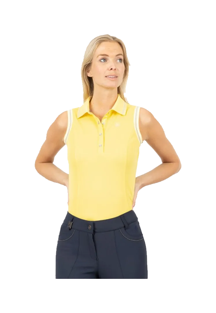 Sleeveless Poloshirt - yellow tale