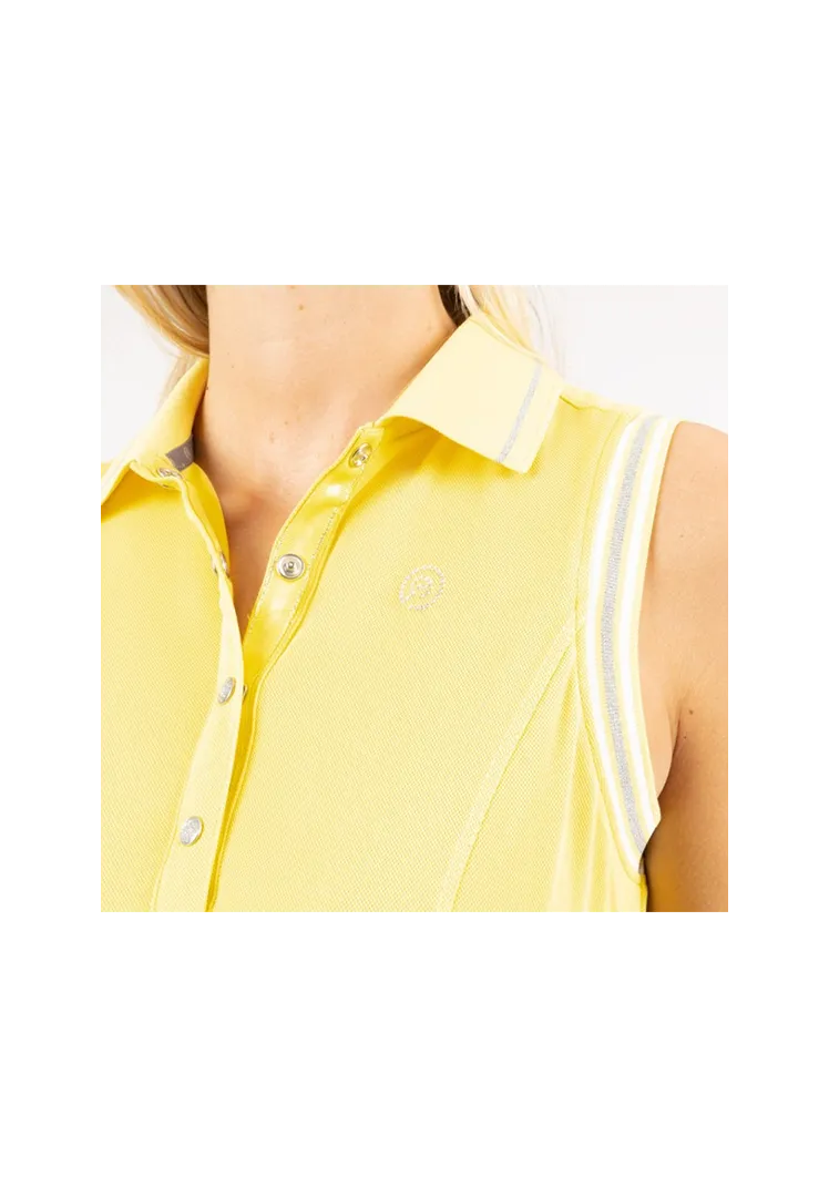 Sleeveless Poloshirt - yellow tale