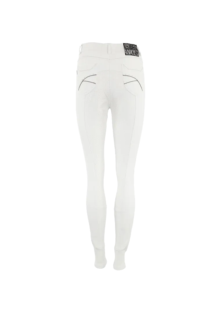 Silikon-Vollbesatzreithose SS Decorated - white