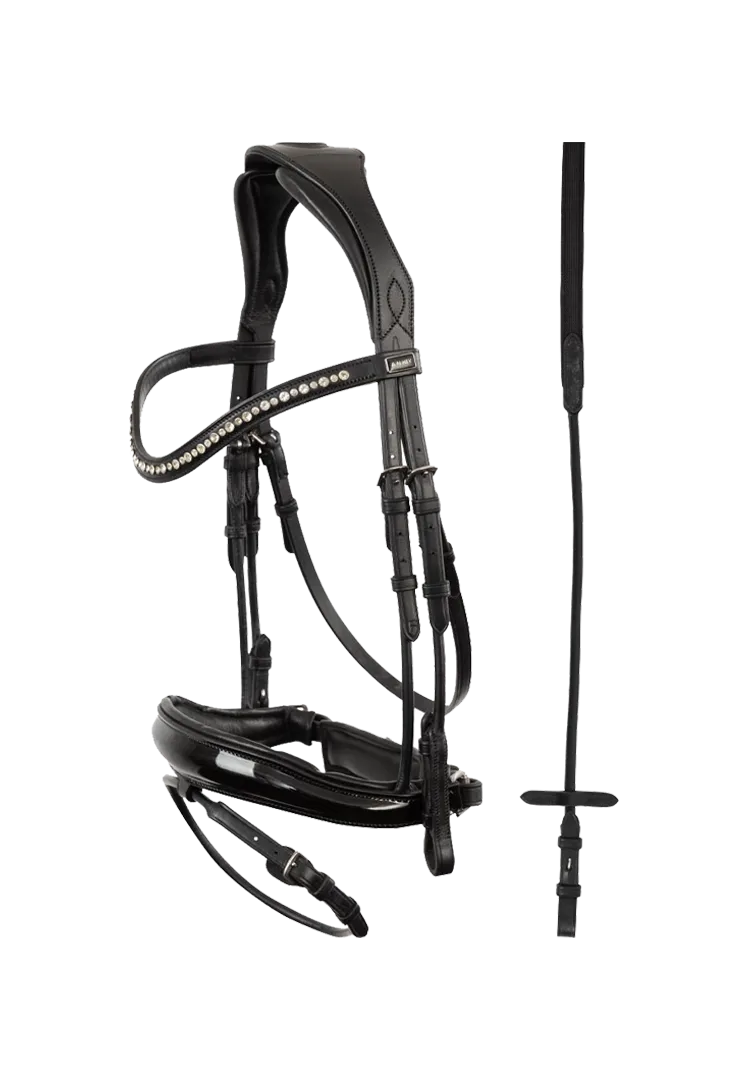 Trense Comfort Fit Double Anatomical ATH19002 - black