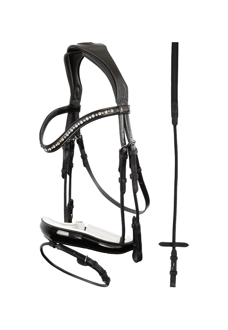 Trense Comfort Fit Double Anatomical ATH19002 - black/white