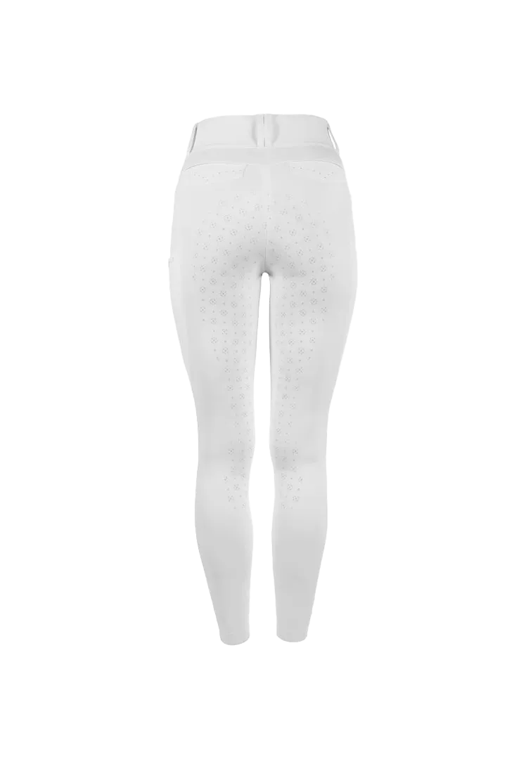 Vollbesatzreithose CAVALCANDERA GRIP MOBILE - white