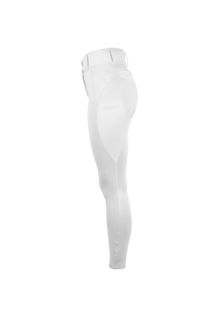 Vollbesatzreithose CAVALCANDERA GRIP MOBILE - white