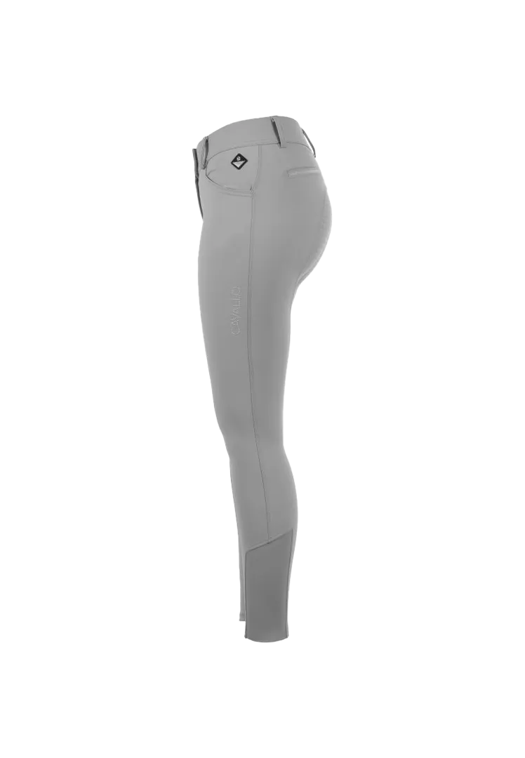 Vollbesatzreithose CAVALCUNA Grip Mobil - silvergrey