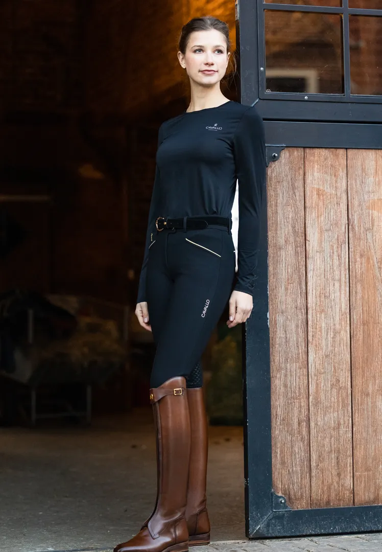 Rundhalsshirt Gyda - black