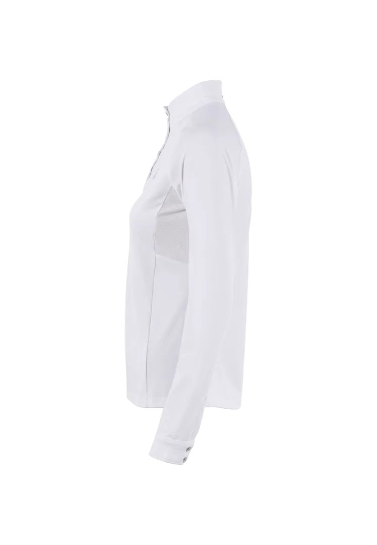 Turniershirt Caval UV-Protection Halfzip Shirt - white