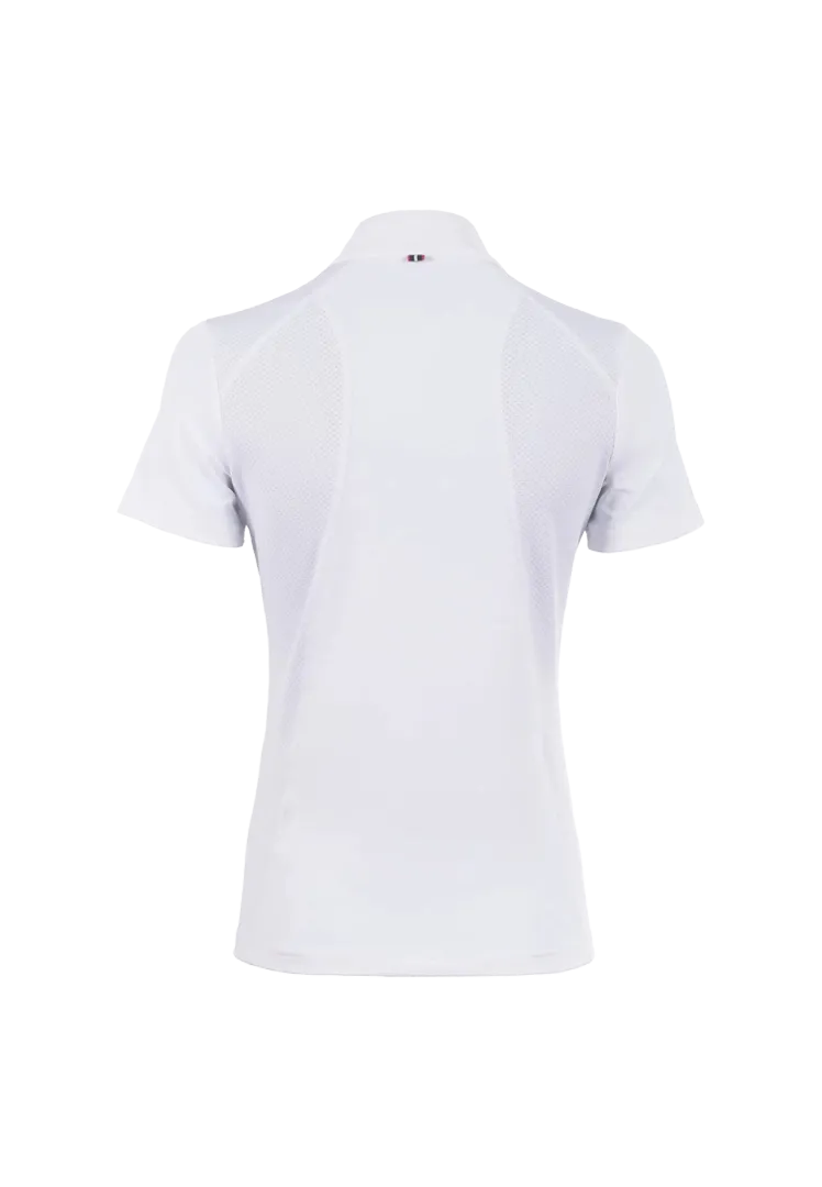 Turniershirt Caval Comp Halfzip - white
