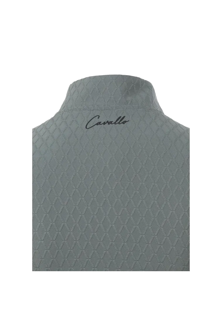 Stehkragenshirt CAVALNINETTE - thyme