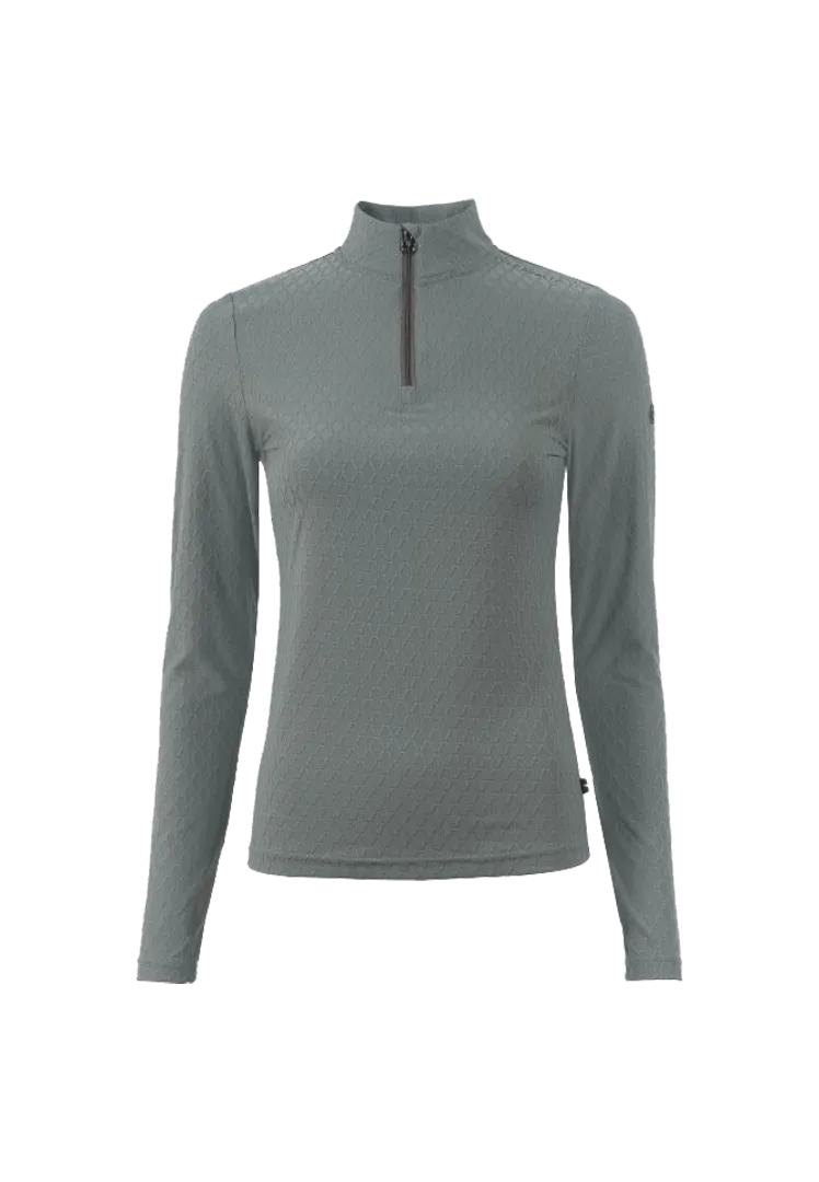 Stehkragenshirt CAVALNINETTE - thyme