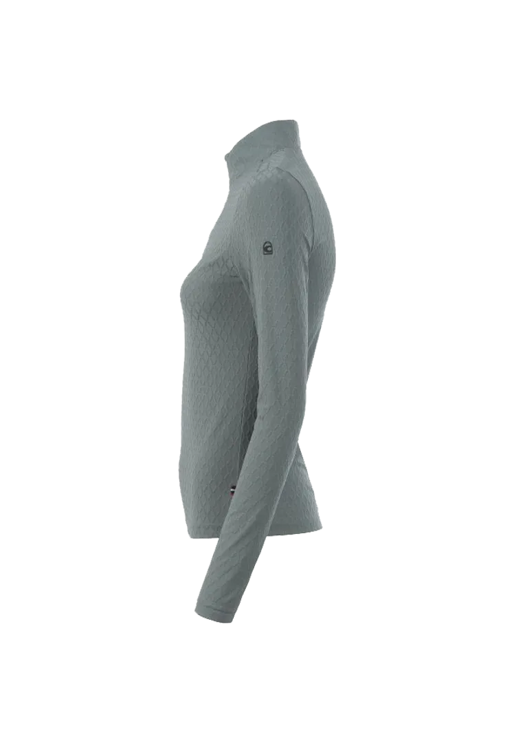Stehkragenshirt CAVALNINETTE - thyme