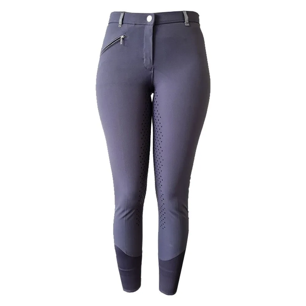 Kinderreithose CARAT PRO GRIP - grey