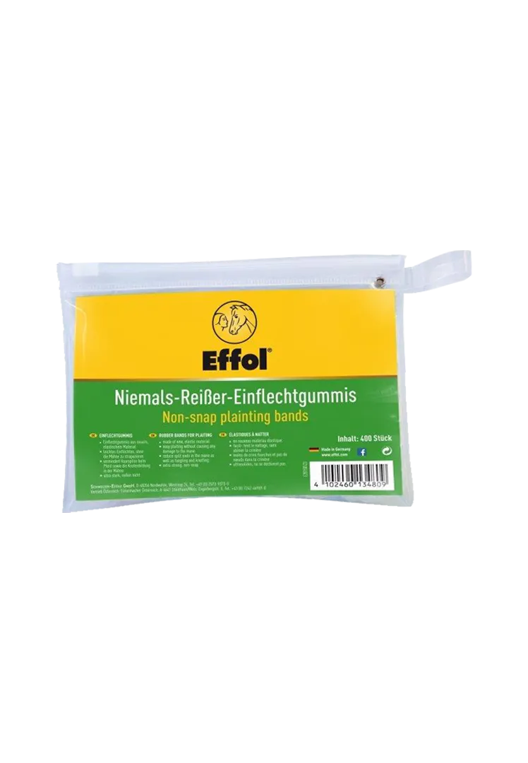 Niemals-Reißer Einflechtgummis - farblos