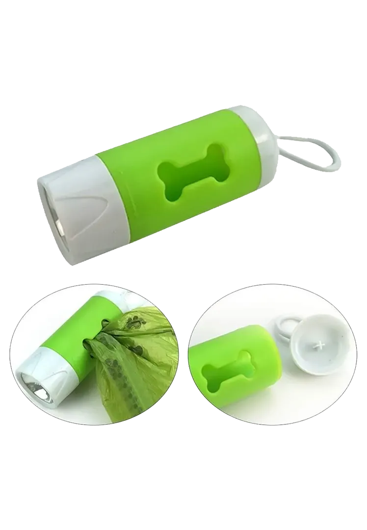 Kotbeutelhalter mit Licht