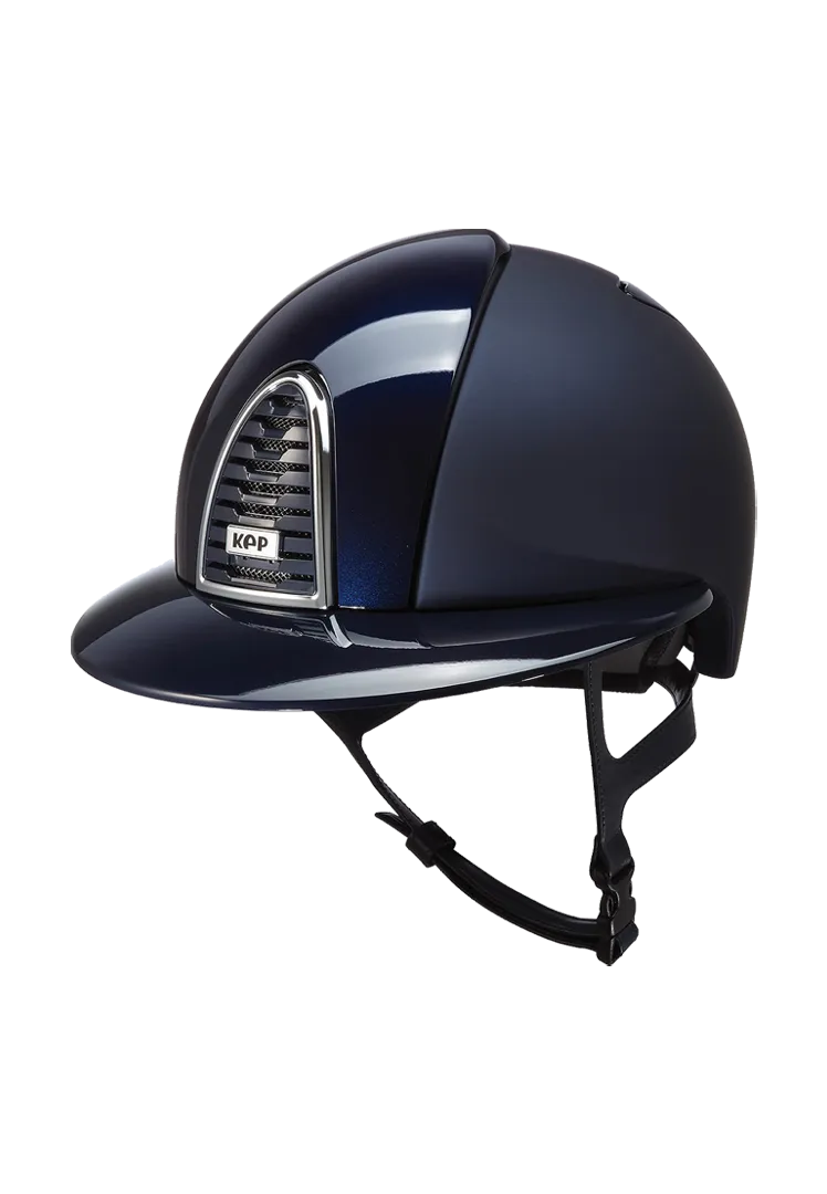 Cromo 2.0 Textile/ Polish blue: frame & grid polish black, polo visor - blau