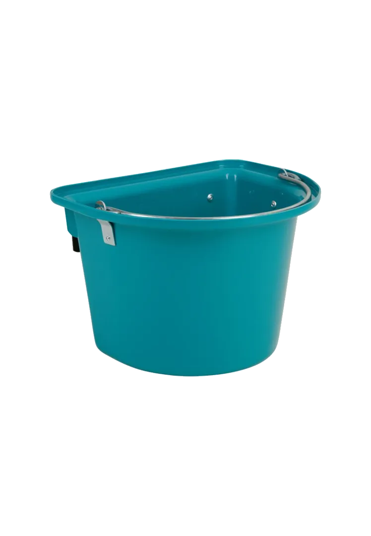Futterkrippe mit Einhängebügel und Tragegriff -12l-aquamarin