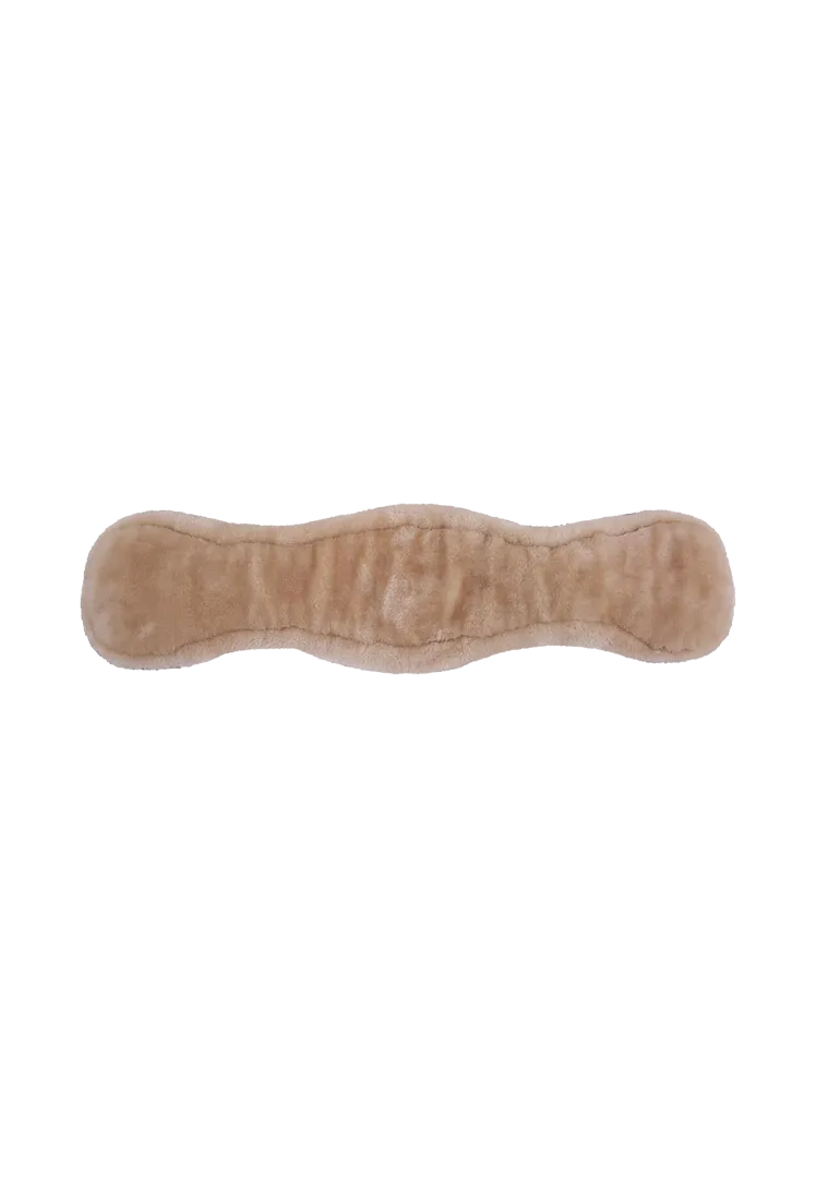 Dressurgurt Artificial Fur - schwarz/natur