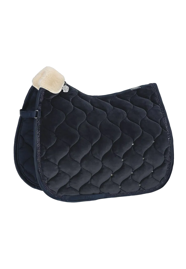 Saddle pad Velvet Crystal Platinum Pure