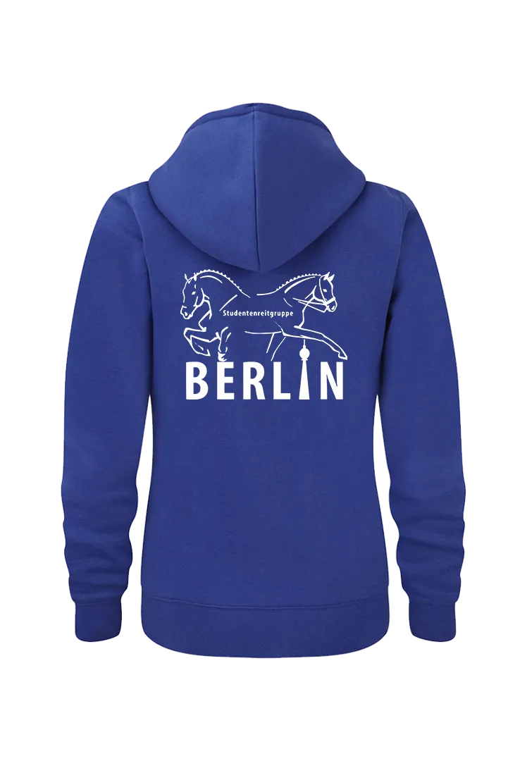 Zip-Hoodie Damen - bright royal