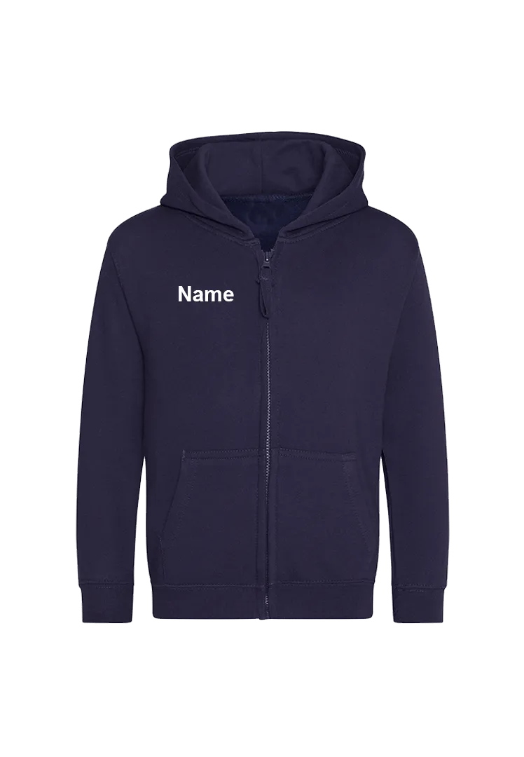 Zip-Hoodie Kinder - navy