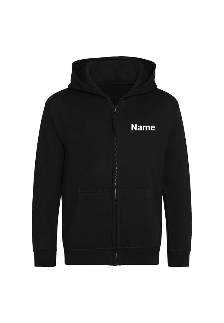 Zip-Hoodie Volti Kinder - schwarz