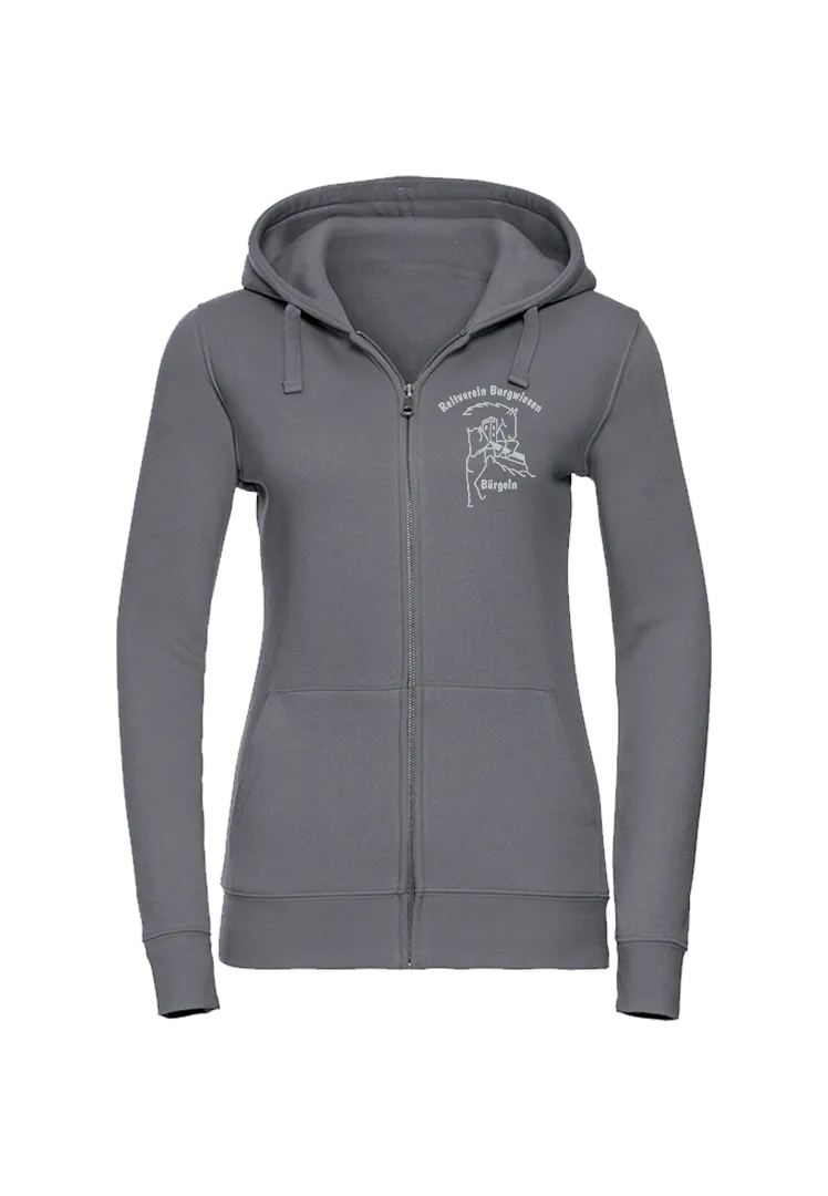 Zip-Hoodie Damen - convoy grey