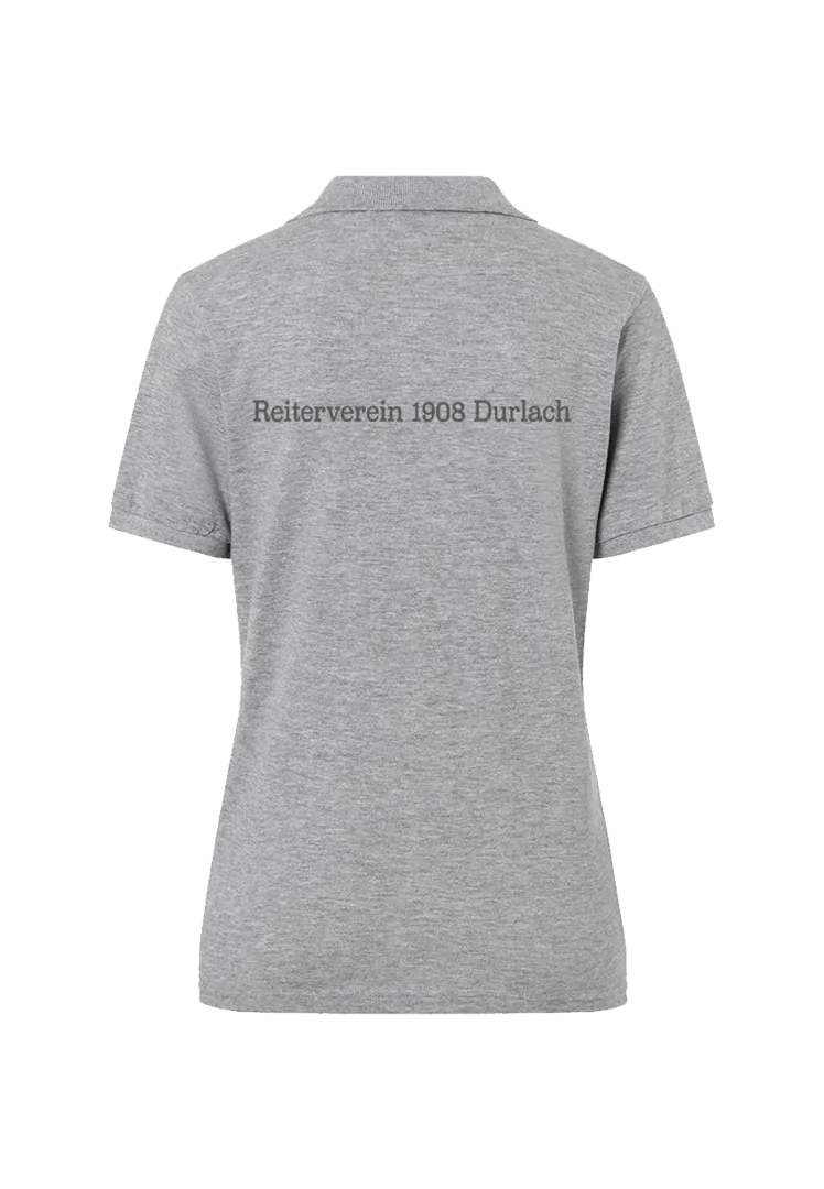 Poloshirt Damen - grey heather