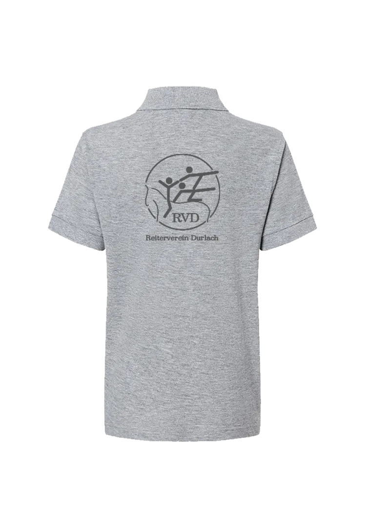 Poloshirt Kinder - grey heather