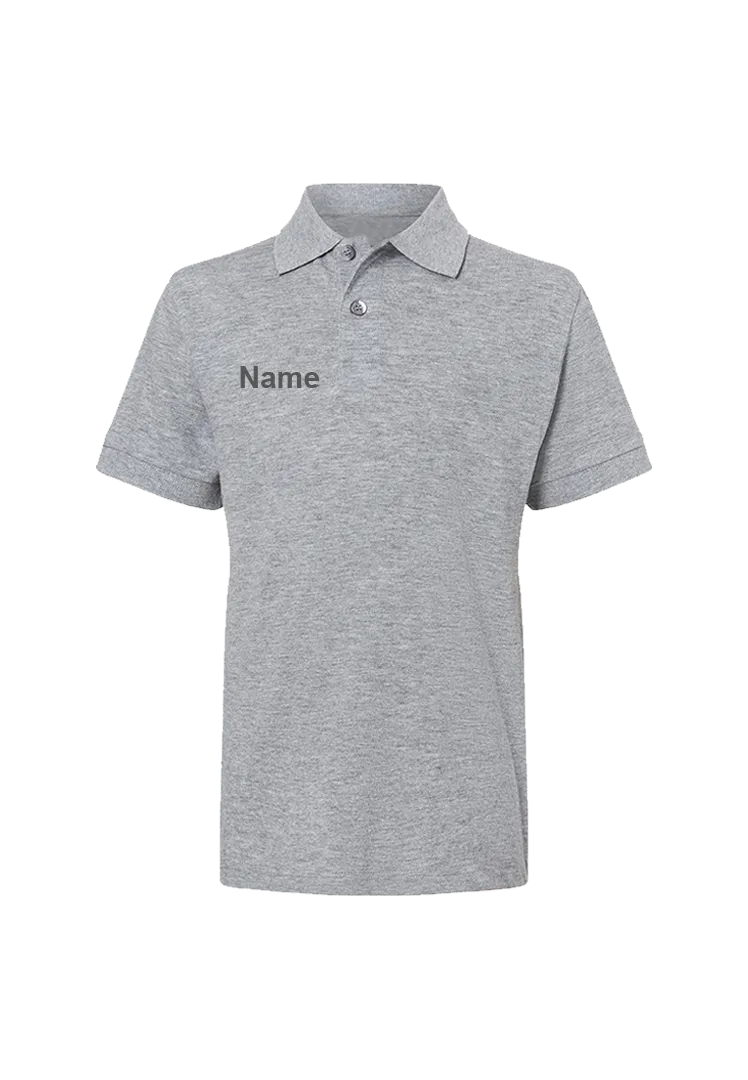 Poloshirt Kinder - grey heather