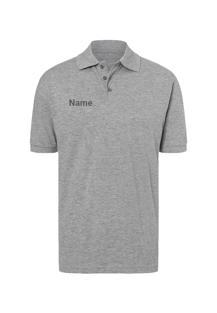 Poloshirt Herren - grey heather