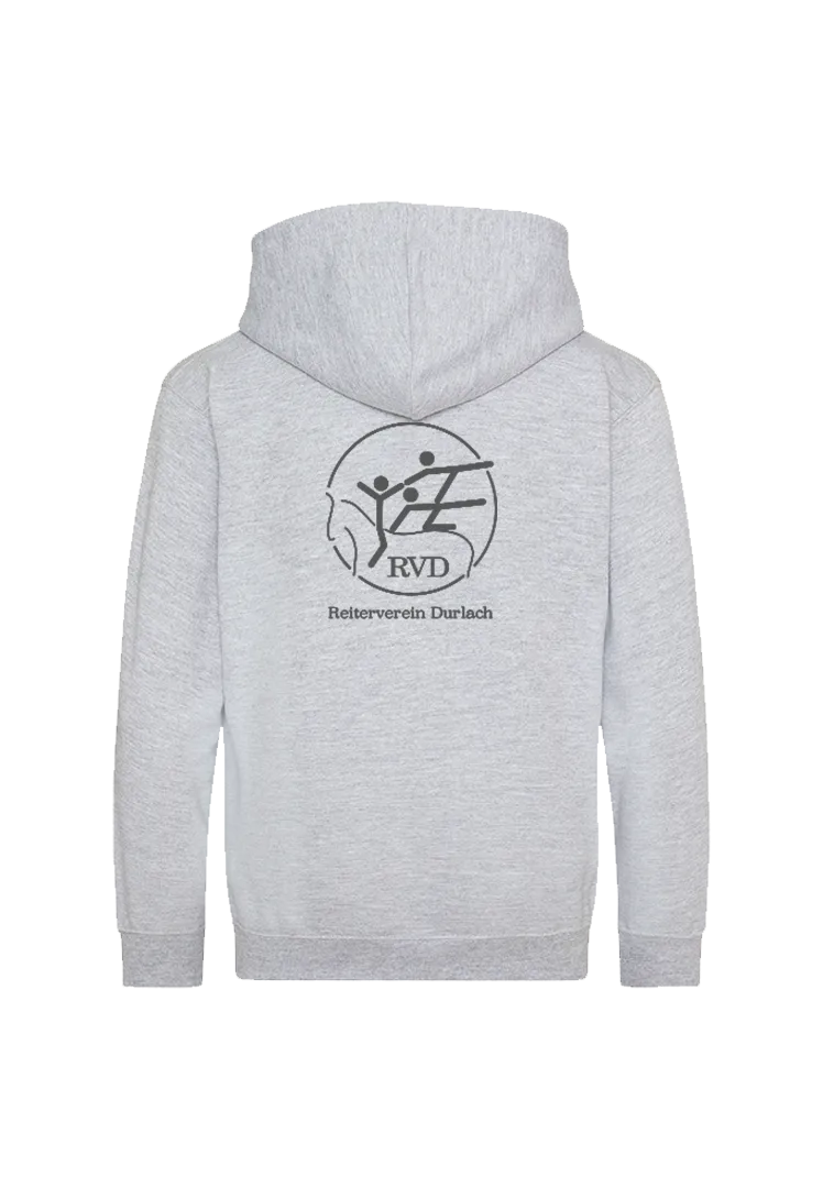 Zip-Hoodie Kinder - heather grey