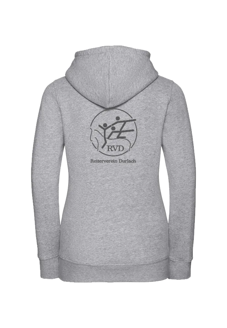 Zip-Hoodie Damen - light oxford