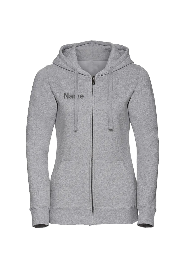 Zip-Hoodie Damen - light oxford