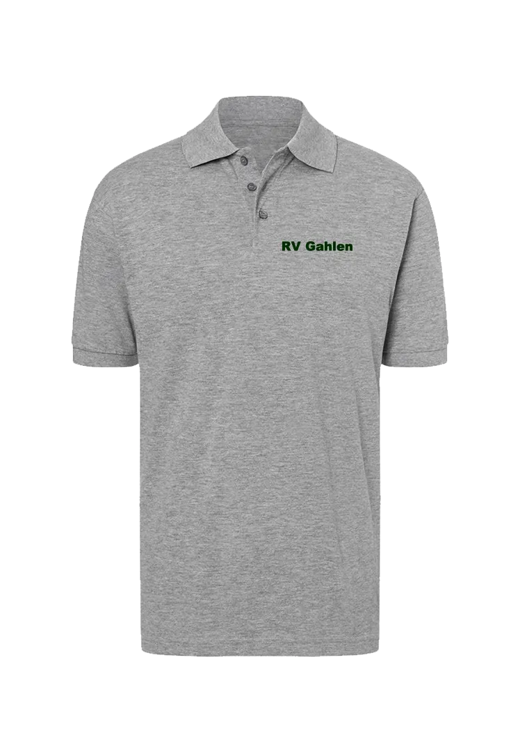 Poloshirt Herren - grey heather 