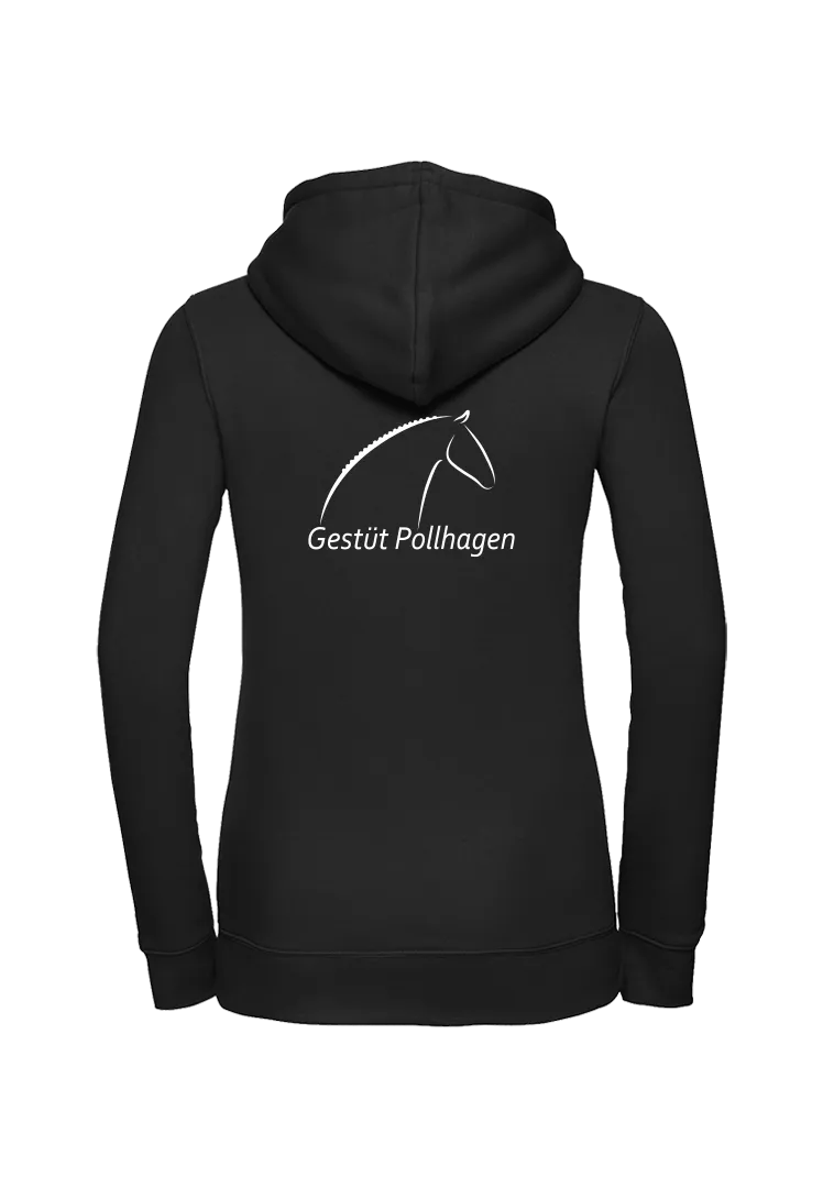 Zip-Hoodie Damen - schwarz