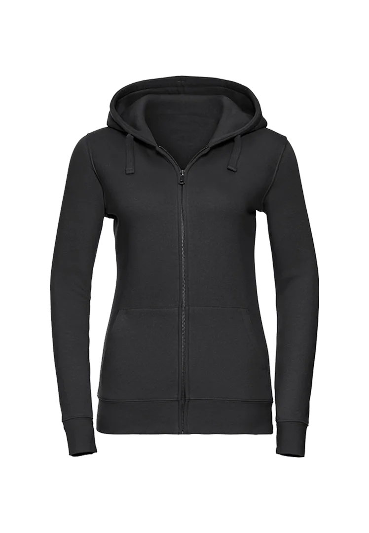 Zip-Hoodie Damen - schwarz