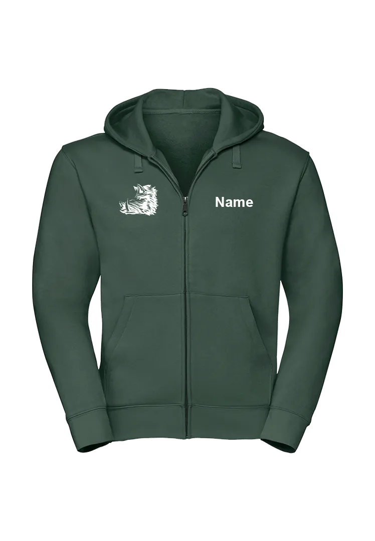 Zip-Hoodie Herren - bottle green