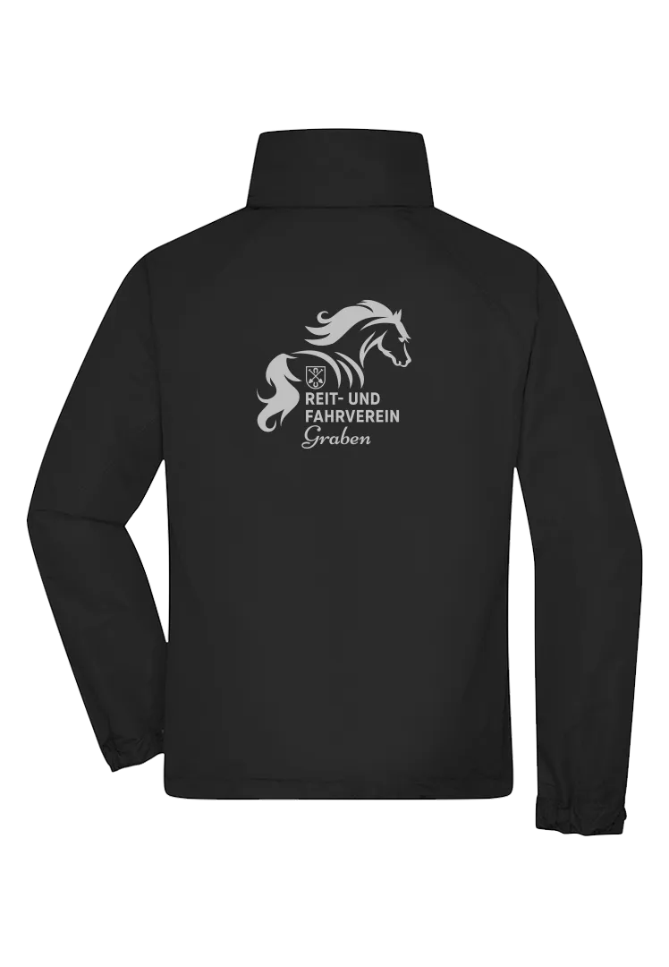 Regenjacke Herren - schwarz