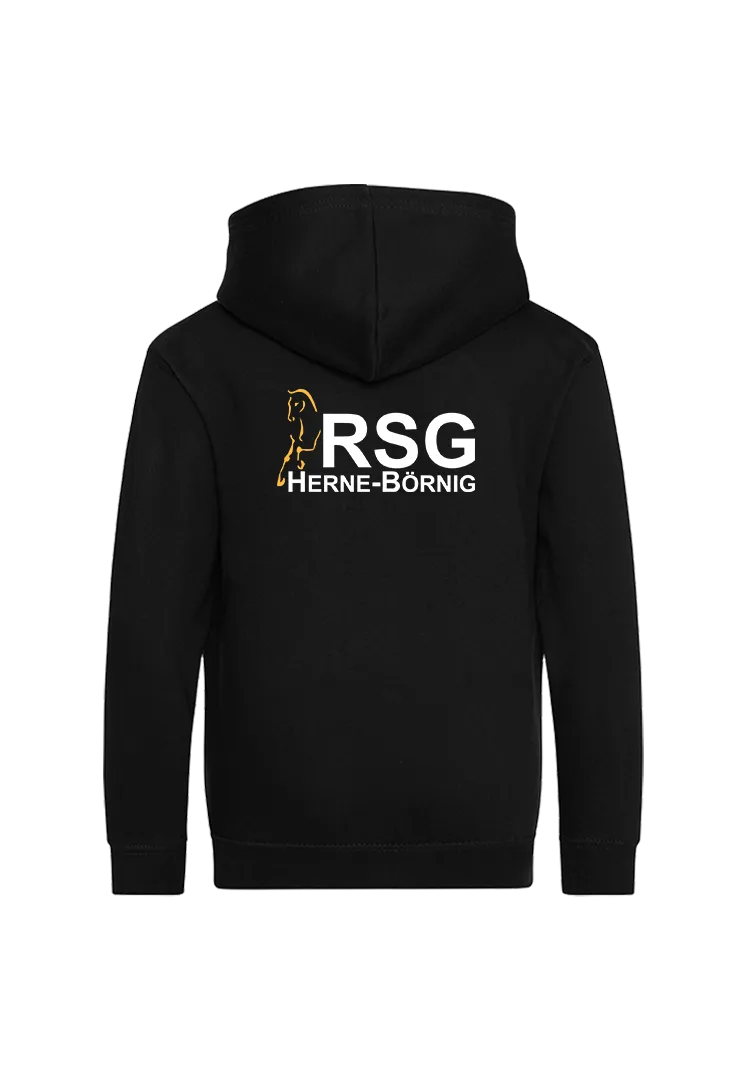 Zip-Hoodie Kinder - schwarz