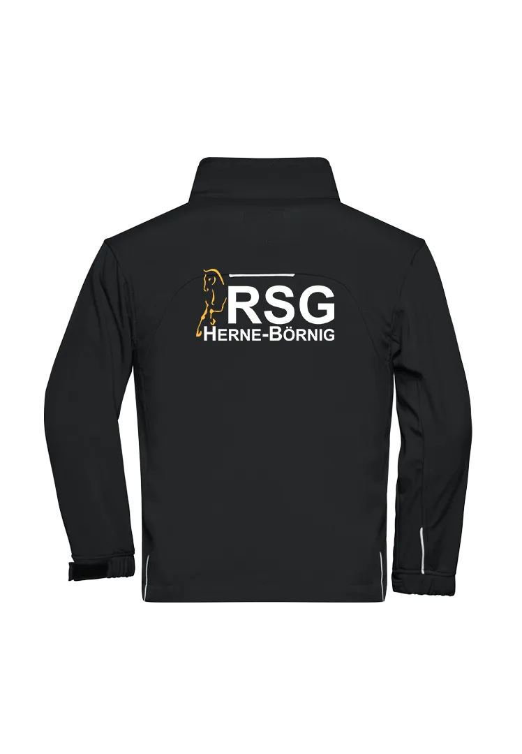 Softshelljacke Kinder - schwarz