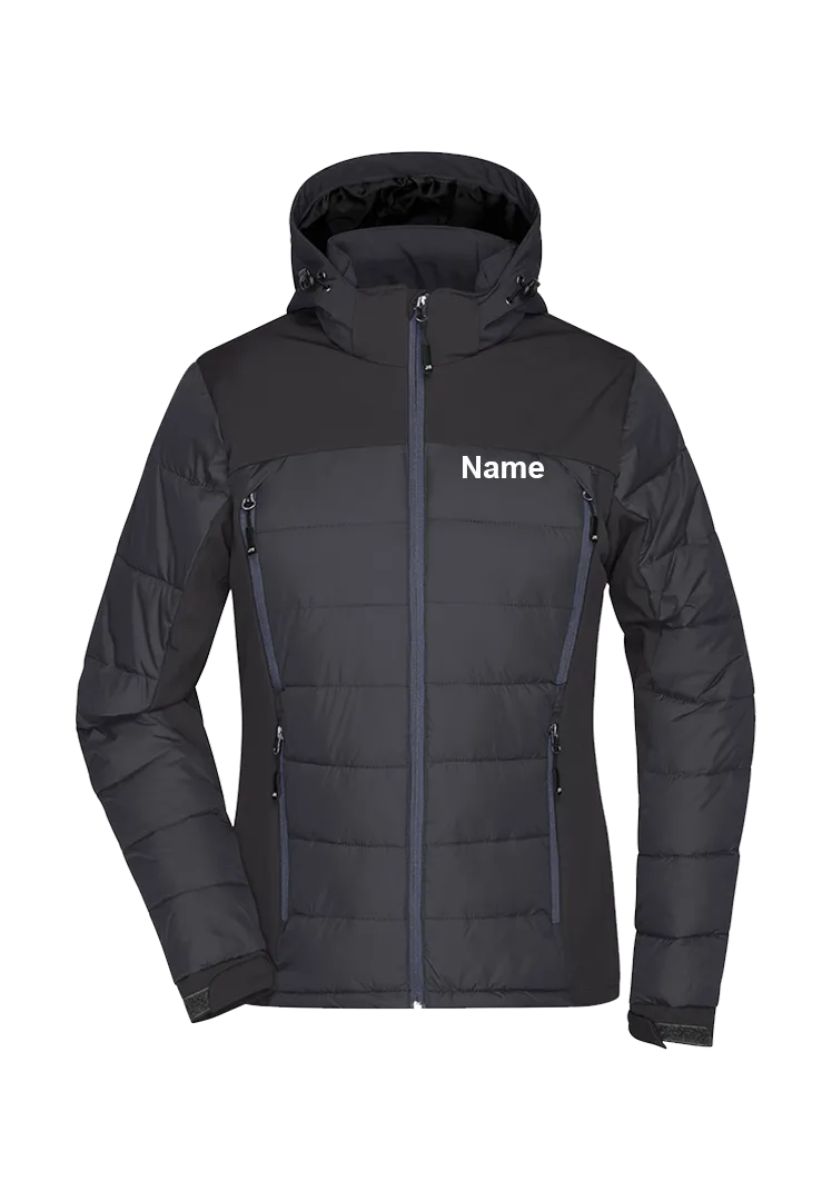 Thermojacke Hybrid Damen - schwarz