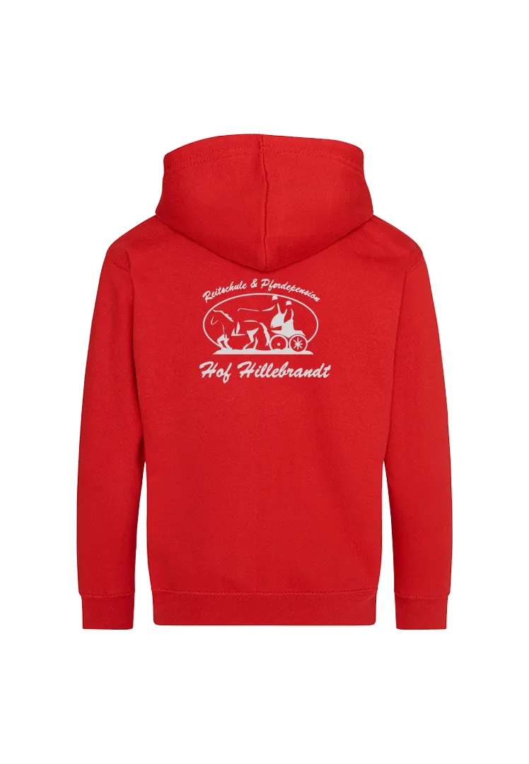 Zip-Hoodie Kinder - red