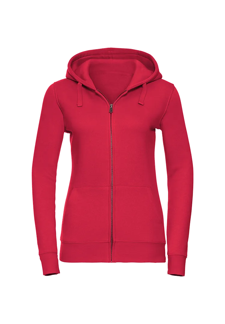 Zip-Hoodie Damen - rot