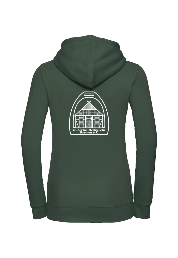 Zip-Hoodie Damen - bottle green