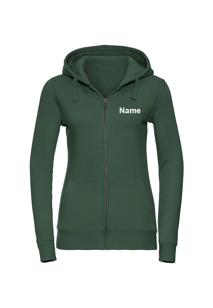 Zip-Hoodie Damen - bottle green