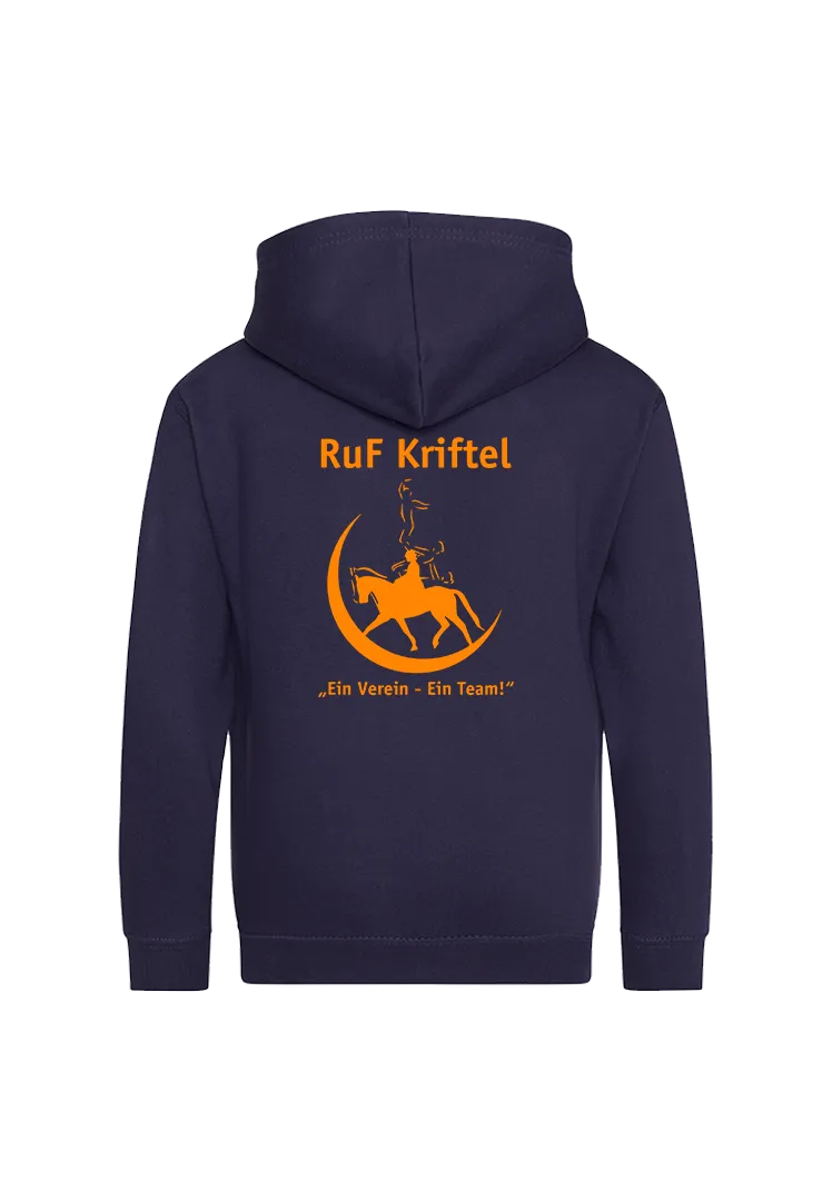Zip-Hoodie Kinder  - navy