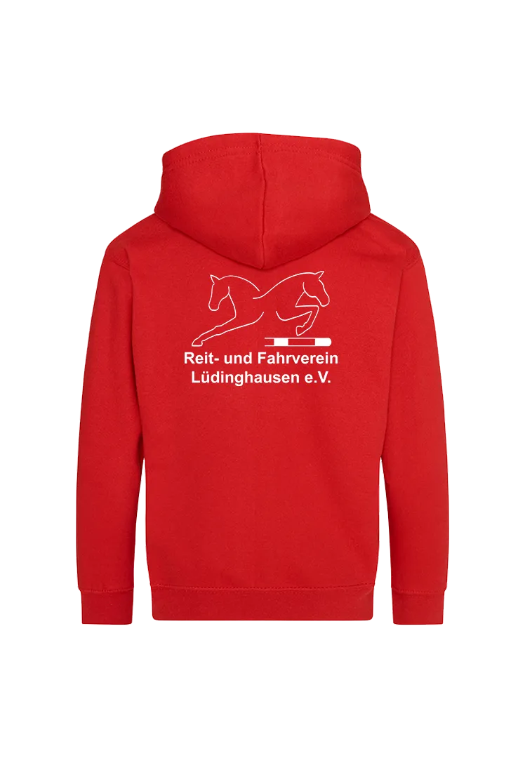 Zip-Hoodie Kinder - red 