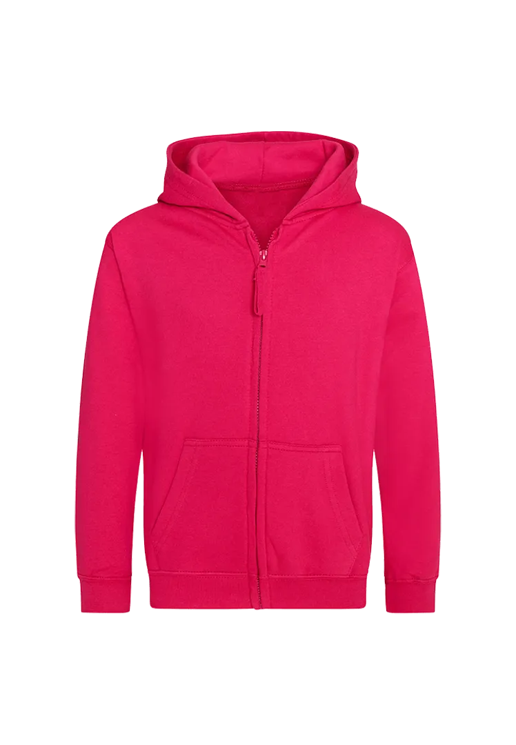 Zip-Hoodie Kinder - pink