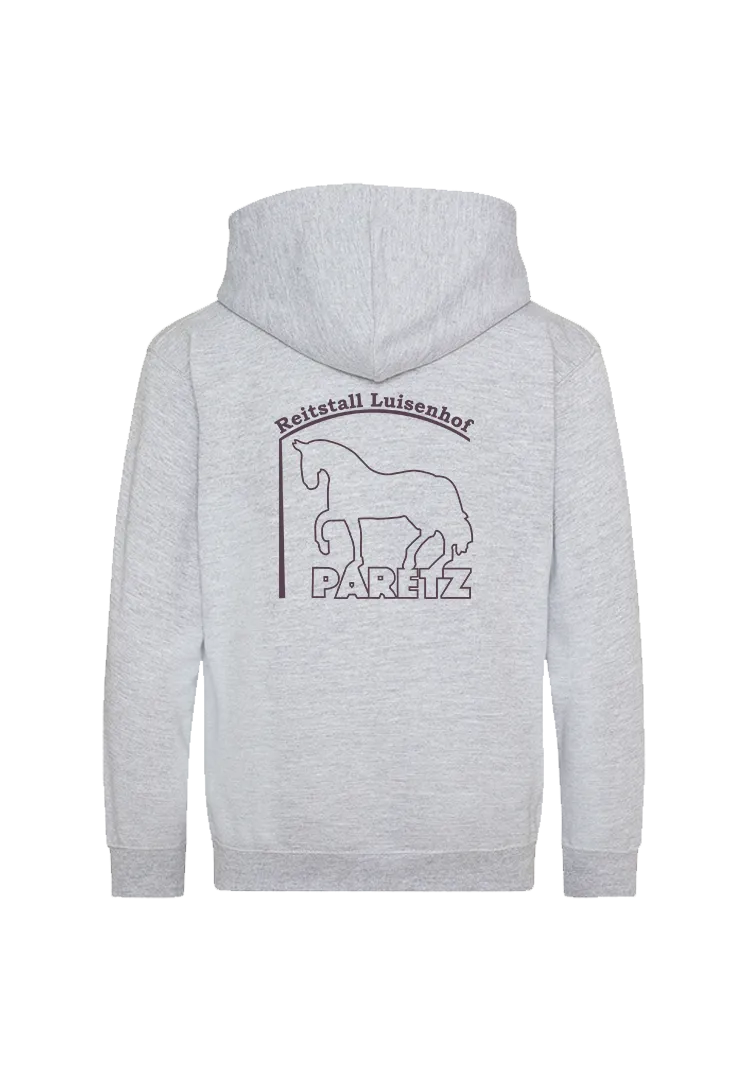 Zip-Hoodie Kinder - heather grey